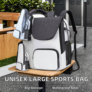 Sac à dos de voyage portable unisexe en nylon résistant à l'eau, grande capacité, pour raquettes de badminton et chaussures de sport multifonctionnelles - Product Image 2