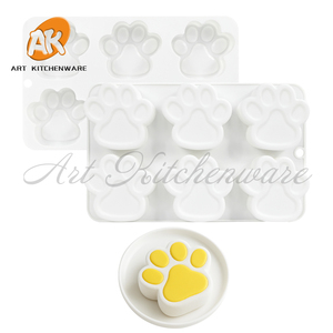 Aka 6 فتحات لكعكة الكلب مخالب سيليكون قالب خبز أداة مخصصة 3D قالب شوكولاتة للجيلي والآيس كريم شمعة صنع الصابون مستلزمات المطبخ - Product Image 4
