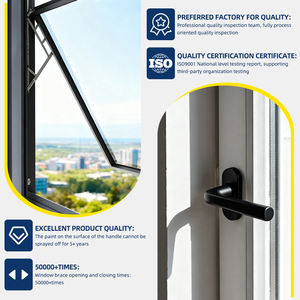 <span class=keywords><strong>Système</strong></span> de quincaillerie moderne en acier inoxydable et alliage de zinc pour portes et fenêtres, à <span class=keywords><strong>ouverture</strong></span> intérieure à 180°, inclinable, antivol, insonorisé et durable - Product Image 2