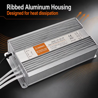 Alimentation LED étanche haute efficacité 250W 12V 24V 36V IP67 pour éclairage LED et enseignes dynamiques