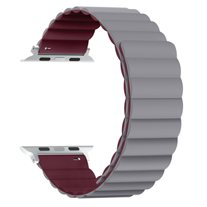 Cm Phổ Biến Hai-Màu Cấp Bằng Sáng chế Silicone An Toàn Đóng Dây Đeo Từ Tính Cho Apple Watch11/ 10/8/9/6/7/5/SE - Product Image 1