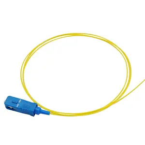 Amortiguador suelto de baja pérdida, 0,9mm, G657A/G652D PVC/LSZH SC UPC APC, modo único 9/125um, coleta de fibra óptica