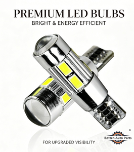 Nuova Lampadina LED UGGV 5630 10 SMD per Auto 5W5, Luce Laterale di Segnalazione, PVC T10 12V 6000K, Super Luminosa Blu, Retrofit/Upgrade - Product Image 1
