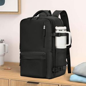 Sac à dos pour ordinateur portable imperméable avec logo personnalisé, grande capacité, pour les voyages d'affaires - Product Image 2