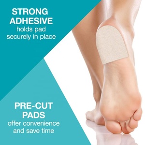 Cuscinetti per <span class=keywords><strong>tallone</strong></span> in feltro di lana morbida da 1/4 "autoadesivi di alta qualità per ridurre il <span class=keywords><strong>dolore</strong></span> e l'attrito - Product Image 5