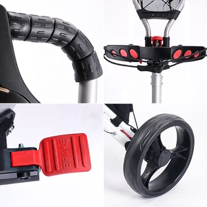 Carrito <span class=keywords><strong>de</strong></span> Golf plateado <span class=keywords><strong>de</strong></span> alta calidad, carrito <span class=keywords><strong>de</strong></span> <span class=keywords><strong>aluminio</strong></span> plegable <span class=keywords><strong>de</strong></span> 3 ruedas para jugar al aire libre - Product Image 5