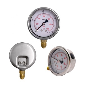 Yüksek hassasiyetli 2.5 inç 63mm sıvı dolu yakıt metan basınç göstergesi <span class=keywords><strong>500</strong></span> <span class=keywords><strong>Mbar</strong></span> manometre - Product Image 1