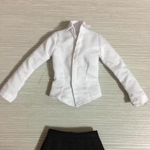เสื้อตัวยาวสีขาวสเกล1/6สำหรับ12 "เสื้อผ้าแอ็คชั่นผู้หญิง & เครื่องประดับสำหรับตุ๊กตาผ้า - Product Image 2