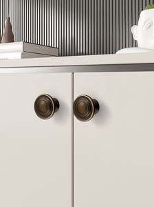 Hot Sale Solid Coffee Colour Furniture Kitchen Cabinet <strong>Antique</strong> Brass Handles and <strong>Knobs</strong> <strong>Drawer</strong> Pulls - Product Image 6