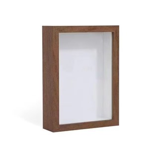 <span class=keywords><strong>Cornice</strong></span> Portafoto 3D Rettangolare in MDF con Fiori Secchi Intarsiati, Fatta a Mano, Creativa, Espositore Decorativo Fai-da-te - Product Image 4