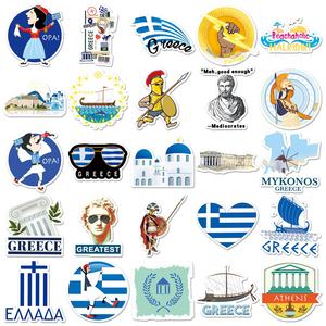 En stock <span class=keywords><strong>Doudou</strong></span> Cloud 50 pièces Graffiti grec Voyage Civilisation urbaine Créatif Vente en gros DIY Adhésif Imperméable - Product Image 4