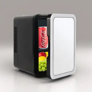 Sıcak satış güzellik ürünleri Mini taşınabilir güzellik buzdolabı cilt bakımı buzdolabı ile Led ayna