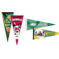 Drapeaux triangulaires personnalisés, bannières imprimées en vinyle, feutre, nylon pour les écoles, les événements sportifs, les salons professionnels, les concessionnaires automobiles