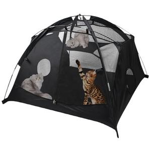 Nuevo diseño de tienda de campaña para mascotas al aire libre recinto de Casa de juego de malla portátil para gatos conejos cachorros animales pequeños hechos de nailon duradero - Product Image 1