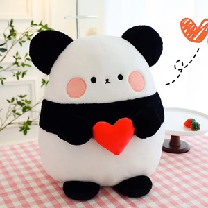 Oreiller en peluche personnalisé Kwaii Peluche <span class=keywords><strong>Panda</strong></span> Amour <span class=keywords><strong>Coeur</strong></span> Jouets en peluche Animal PP Coton rempli - Product Image 6