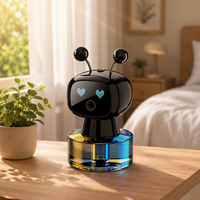 Robot diffuseur d'arômes intelligent pour voiture, purificateur d'air, humidificateur, parfum automatique, recharge USB, design dynamique