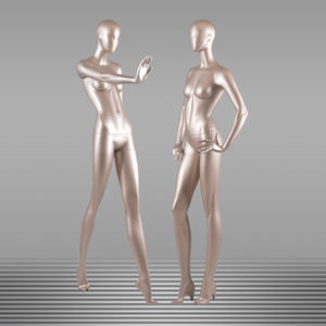 Maniquí de cuerpo <span class=keywords><strong>entero</strong></span> para mujer, maniquí femenino sexy dorado para exhibición de ventana - Product Image 3