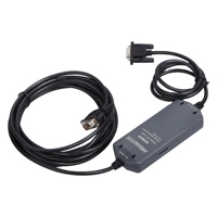 Kabel Pemrograman PLC Amsamotion S7-200 Berisolasi PVC Tembaga 2x0.5mm Pelindung Kombinasi Adaptor PC-PPI Kompatibel Siemens