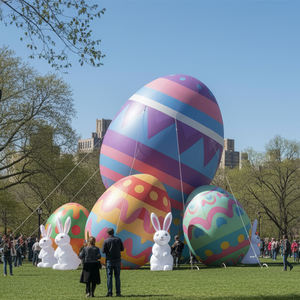 Properti Kartun Telur Paskah Tiup Kustom Airvon untuk Promosi Acara Musiman di Pusat Perbelanjaan Bahan Kain Oxford - Product Image 1