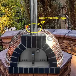 Fired Pizza Oven for Sale Good Feedback High Quality Built-in Ovens Wood Wooden Box Custom Lite CE Single Newest Energy