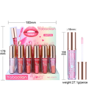 YABAOLIAN Gloss à lèvres super brillant et scintillant, non collant, finition ultra brillante, rouge à lèvres liquide, fabricant de LOGO personnalisé - Product Image 6