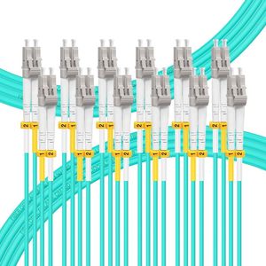 OEM ODM 6Pack 2M LC to LC Fiber Patch Cable OM3 Multimode MM Multi <strong>Mode</strong> Fiber Optic Cable MMF Fiber Jumper Cord 10Gb40Gb Duplex - Product Image 1