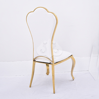 Chaises de banquet en acier inoxydable doré pour hôtels, mariages, fêtes, restaurants et événements en plein air – En stock, directement de l'usine