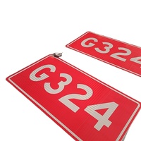 Panneau de signalisation solaire en aluminium réfléchissant pour la sécurité routière de taille personnalisée