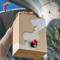 Boîte en carton personnalisée et sac en plastique à bec verseur 3L 5L, sac en boîte pour distributeur de vin, boîte en papier pour café et vin