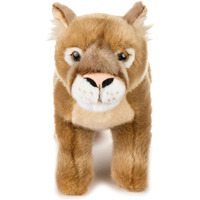 Peluche de cougar super mignonne en tissu doux, jouet pour enfants, cadeau, décoration d'intérieur, 15 pouces