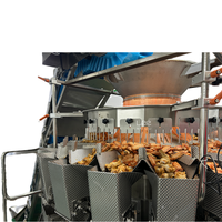 Equipo Eficiente para Pesar y Empacar Aves de Corral |   Pesadora Multicabezal AB de 20 Cabezales, 3g 60bpm, Máquina Automática de Llenado y Encartonado
