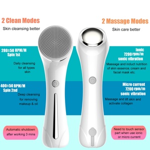 Brosse nettoyante faciale sonique sans fil 5 en 1 2024, exfoliante, étanche, appareil de nettoyage du visage - Product Image 2