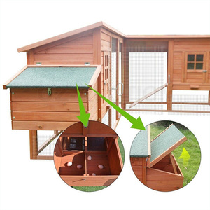 Poulailler extérieur en bois de grande taille pour 6 à 12 poulets, nichoirs, cages à lapins, cages et transporteurs pour animaux de basse-cour - Product Image 6