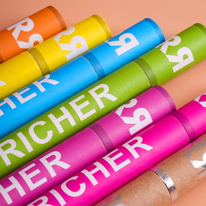 หลอดบรรจุภัณฑ์ทรงกรวยทำจากกระดาษคราฟท์ย่อยสลายได้ เป็นมิตรกับสิ่งแวดล้อม ป้องกันเด็กเปิดได้ รีไซเคิลได้ 100%  หลอดพิมพ์โลโก้ตามสั่งแบบลบลายได้ - Product Image 6