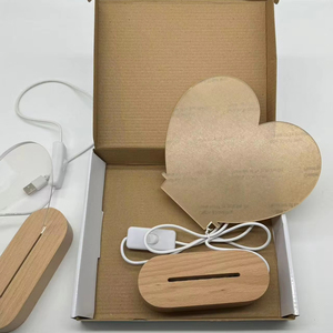 工厂库存清仓夜灯可写留言板礼品低价出售生日礼物亚克力夜灯 - Product Image 3