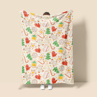 Échantillon Gratuit de Couvertures d'Hiver 100% Polyester pour Sublimation, Impression Numérique 3D, Couverture Polaire pour Bébé et Animaux, Couverture Personnalisée avec Logo