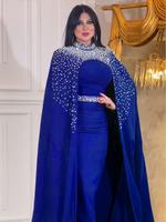 Robe Dubai Appliquée Grande Taille Sirène Bodycon Robe Longue Soirée Mariage Africain Abaya Dubai 2025 Paillettes Abaya