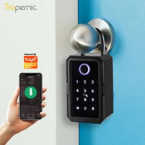 Zinc Alloy Safe Electronic Wireless Wall Mount Storage Card Fingerprint App Smart Key Box
