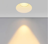 Plafonnier encastré commercial LED COB 5W 10W 20W sans cadre, à deux ailes orientables, spot mural, downlight RA>95