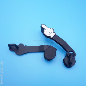 Tiradores de cremallera metálicos de 60 mm estilo dulce para bolsos, suministro para clientes - Product Image 3
