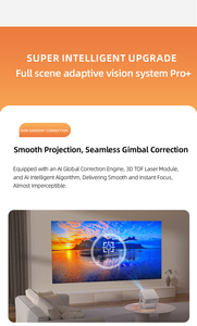 C6 Portable Personnalisable Date Full HD 4K WiFi Vidéo LED LCD Smart <span class=keywords><strong>Android</strong></span> Mini Projecteur pour Home Cinéma Extérieur - Product Image 6