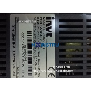 1PC ใช้ Invt อินเวอร์เตอร์ 0.75KW 220V GD10-0R7G-S2-B H - Product Image 3