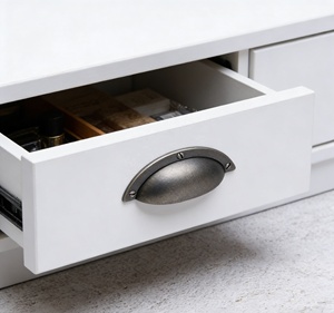 Poignées d'armoire poignées de tiroir modernes pour armoires de cuisine armoires poignées de tasse de meubles en fer suédois pour salon - Product Image 1