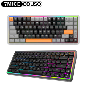 Tùy Chỉnh Arabic Tây Ban Nha Bố Trí Nhôm 75% Không Dây <span class=keywords><strong>Bluetooth</strong></span> Thấp Prollie 84 Phím RGB Siêu Mỏng Chơi Game Bàn Phím Cơ Khí - Product Image 1