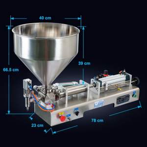 Máquina de miel líquida de pasta semiautomática de un solo cabezal Botellas versátiles Crema de <span class=keywords><strong>leche</strong></span> orientada por gravedad Otras bebidas/cremas - Product Image 4