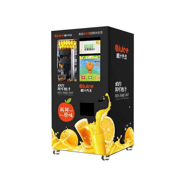 Micron Commercial Automatic Fresh Squeezed Orange Juice Vending Machine With Card Reader and Bill Validator