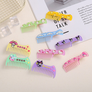 Horquillas de Plástico Hechas a Mano con Diseño de Dibujos Animados, Accesorios para el Cabello, Peine Pequeño Creativo para Manualidades, Ligero y Colorido, para Fiestas de Mujeres - Product Image 1