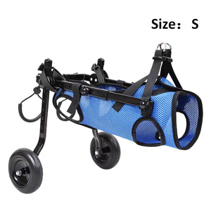 Silla de Ruedas Portátil Ajustable para <span class=keywords><strong>Perros</strong></span> Discapacitados o Mayores - Carrito de Movilidad Ligero con Soporte de Rehabilitación para Patas Traseras - Product Image 2