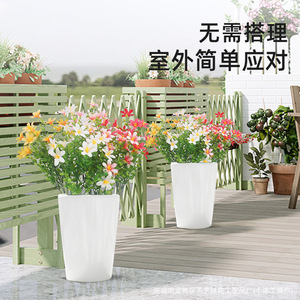ดอกลิลลี่ประดิษฐ์ ซายูริ ดอกไม้ผ้าไหม สำหรับตกแต่งงานแต่งงานและบ้าน สีชมพู - Product Image 2