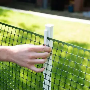 Poteau de clôture électrique durable blanc de 1.1m poteau de clôture en plastique ferme Step-In